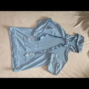 Blue Oversized Hoodie